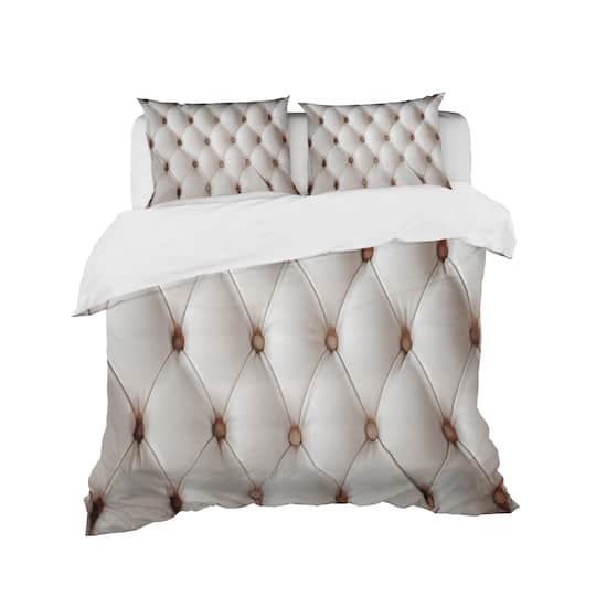 Designart 'Diamond Shaped Leather Couch' Modern & Contemporary Bedding Set - Duvet Cover & Shams